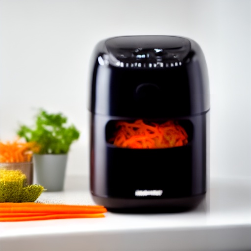Measuring shredded carrot for air fryer recipes