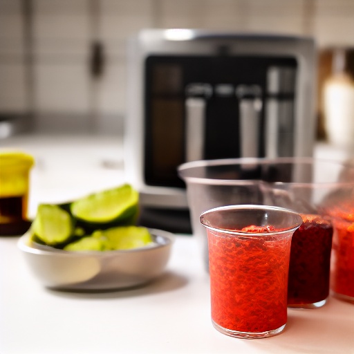 Measuring cup with fish sauce for air fryer recipes