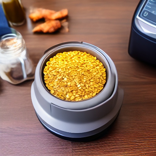 Measuring flaxseed in a cup for air fryer recipes