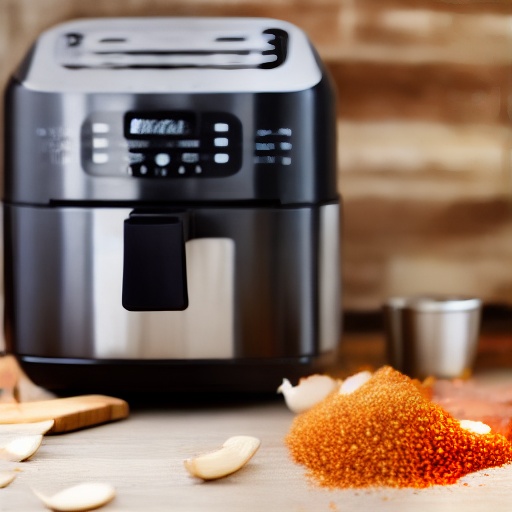 Measuring minced garlic for air fryer recipes