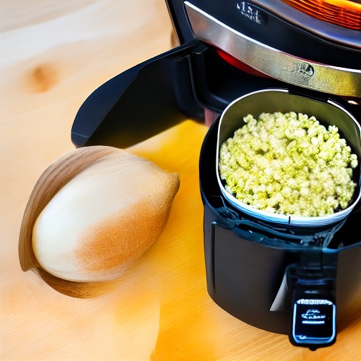 Measuring minced garlic for air fryer recipes