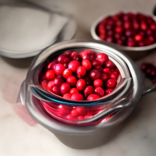 Measuring 0.25 cup of cranberries in ounces for air fryer recipes