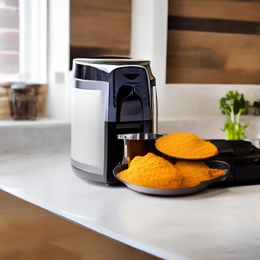 Measuring 2.5 cups of wheat flour in a glass bowl for air fryer recipes