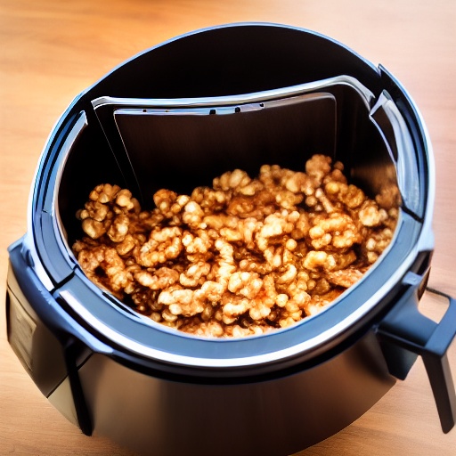 Measuring 0.75 cup of chopped walnuts in ounces for air fryer recipes