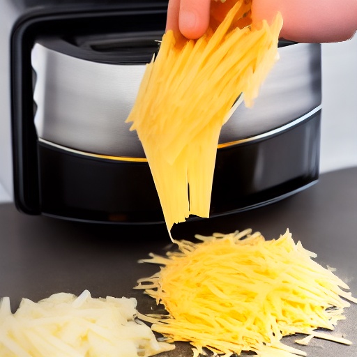 Measuring grated cheese for air fryer recipes