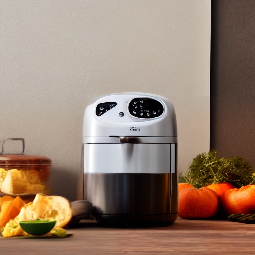 Measuring worcestershire sauce in a cup next to an air fryer