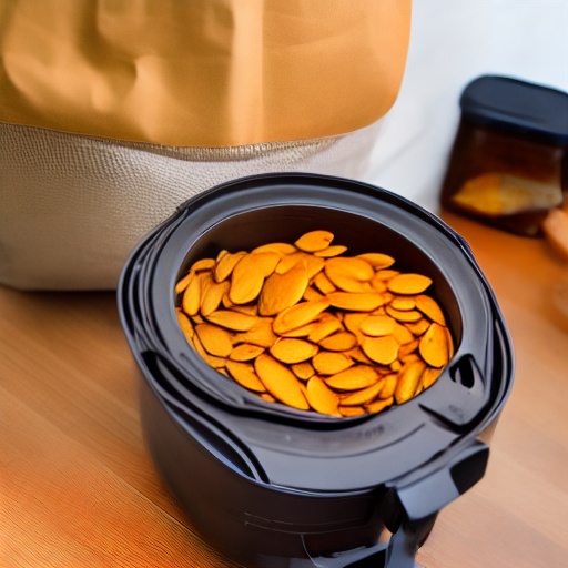 Measuring 1.75 cups of pumpkin seeds for air fryer recipes