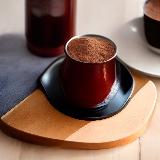 Measuring cocoa powder for air fryer recipes