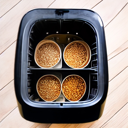 Measuring chia seeds in a cup for air fryer recipes