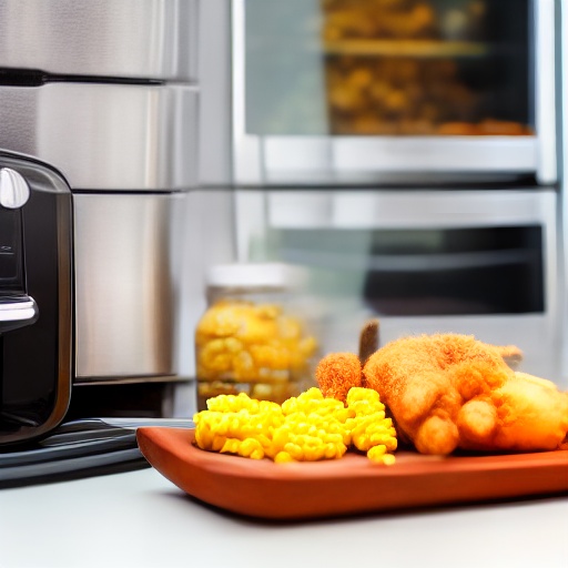 Measuring 0.25 cup of frozen corn for air fryer recipes