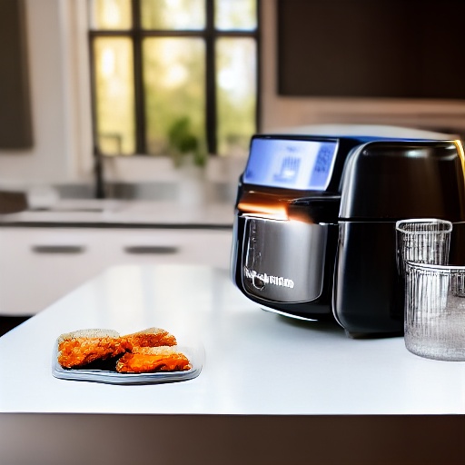Measuring cup with 0.125 cup of water for air fryer recipes