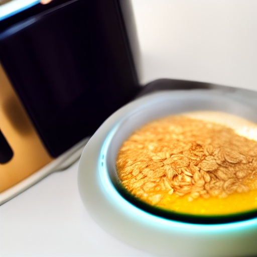 Measuring 0.125 cup of porridge oats for air fryer recipes