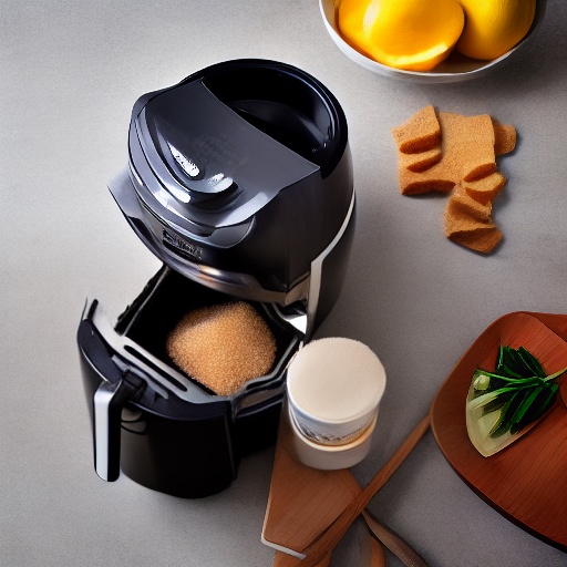 Measuring 2.5 cups of granulated sugar for air fryer recipes