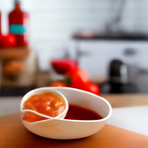 Measuring 0.33 cup of tomato ketchup in ounces for air fryer recipes
