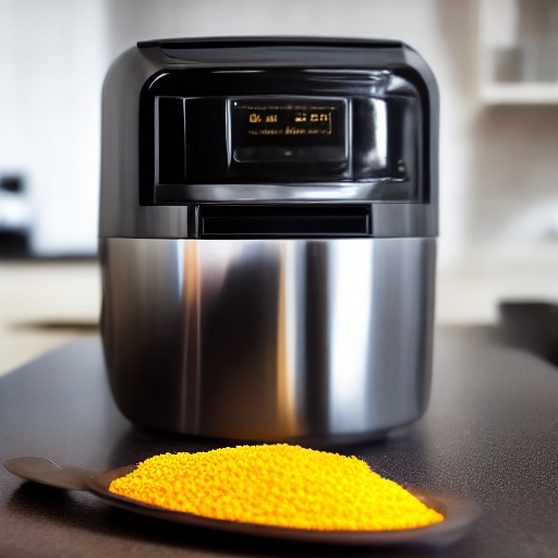 Measuring 0.125 cup of quinoa on a kitchen scale showing ounce conversion