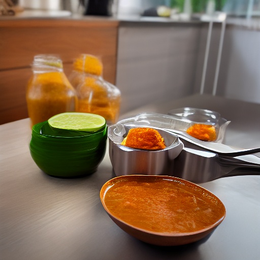 Measuring Thai curry paste for air fryer recipes