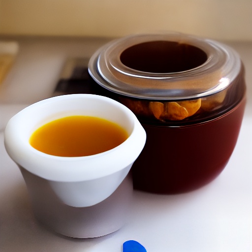 Measuring 0.75 cup of peanut butter for air fryer recipes