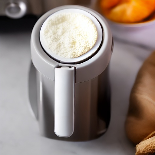 Measuring powdered milk for air fryer recipes