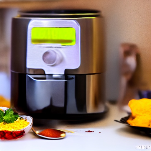 Measuring 0.375 cup of paprika for air fryer recipes