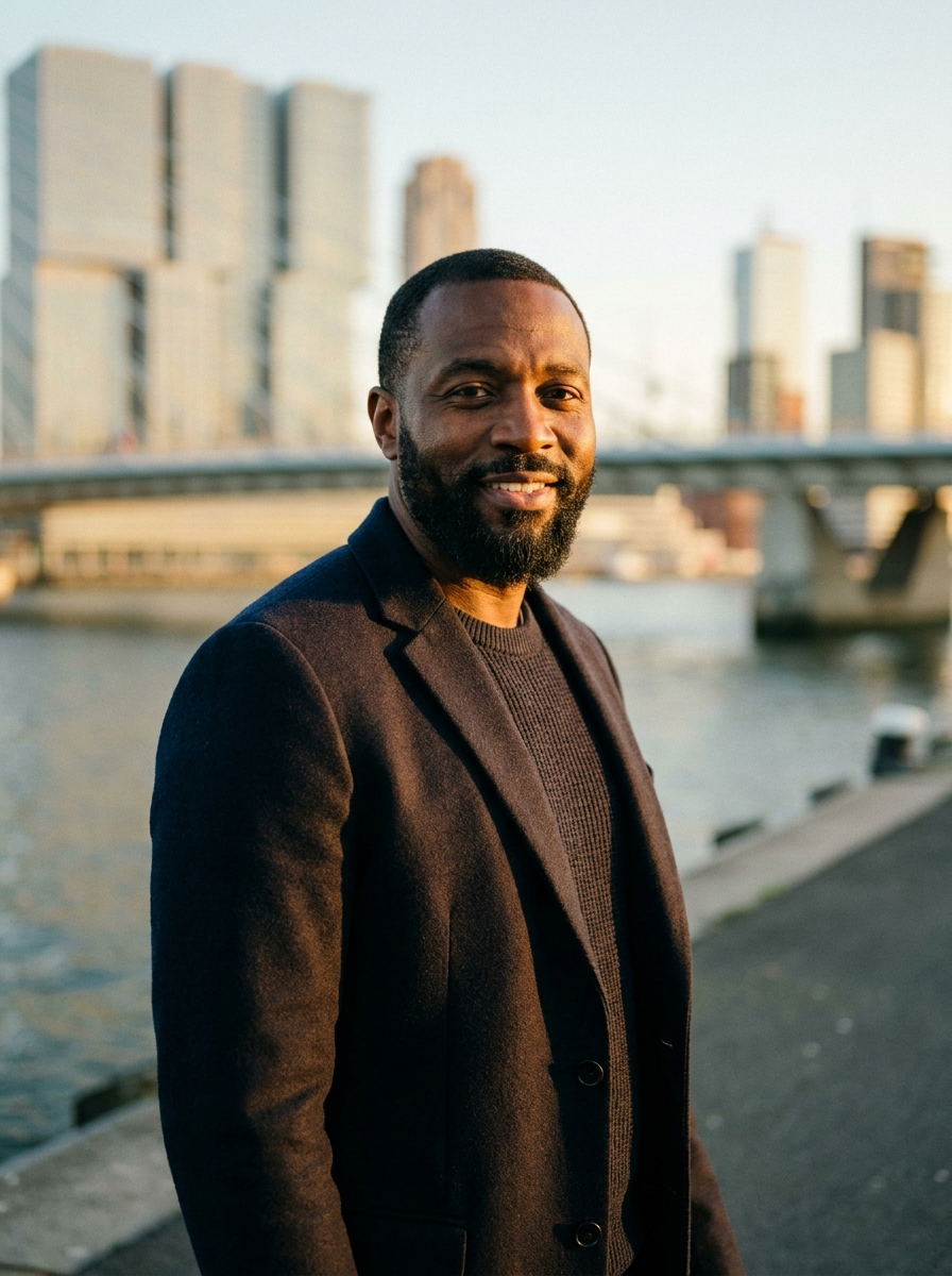 A confident entrepreneur in a Dutch city, Project BEE