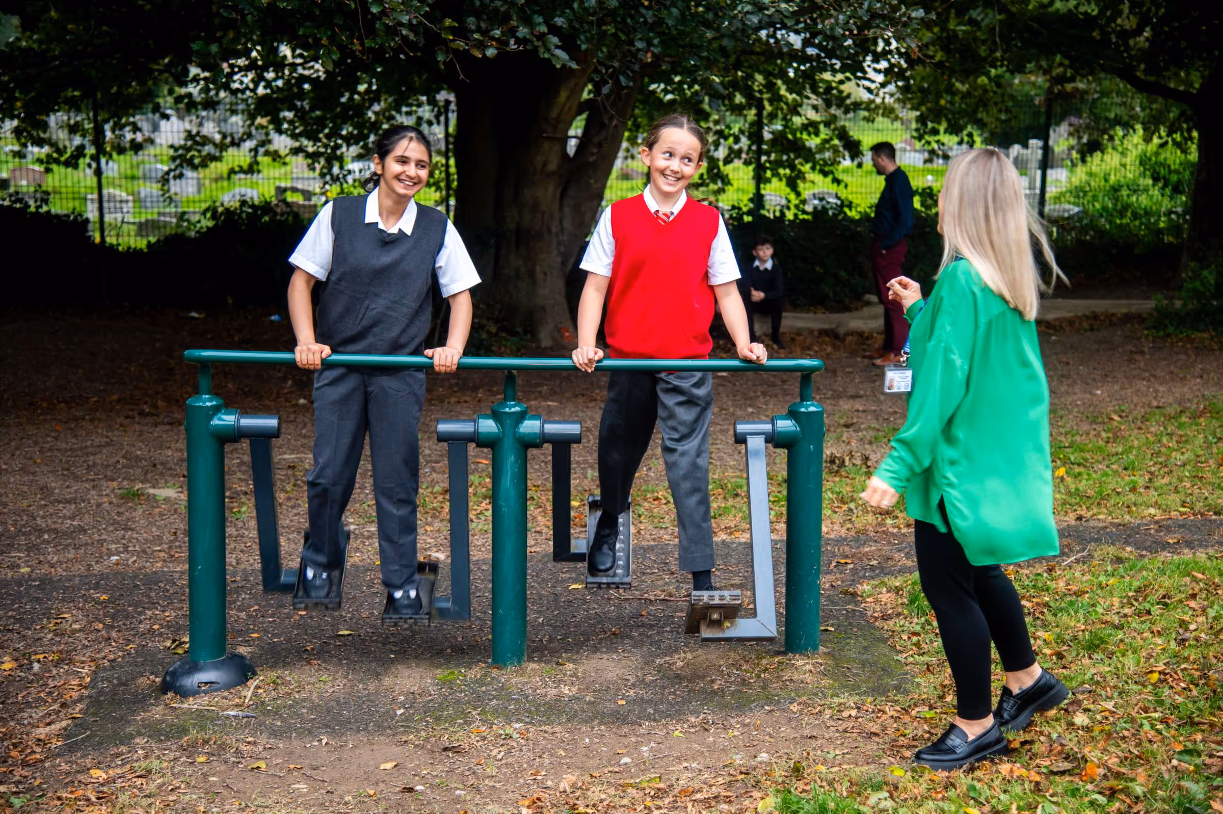 Plymouth Learning Partnership with Pupils in Playground