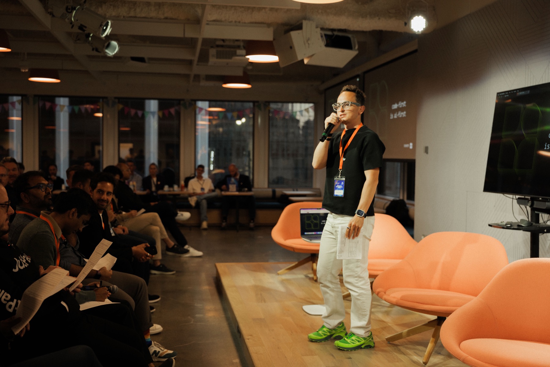Nazar Gulyk at FinTech x AI Founders Event during Stripe Sessions