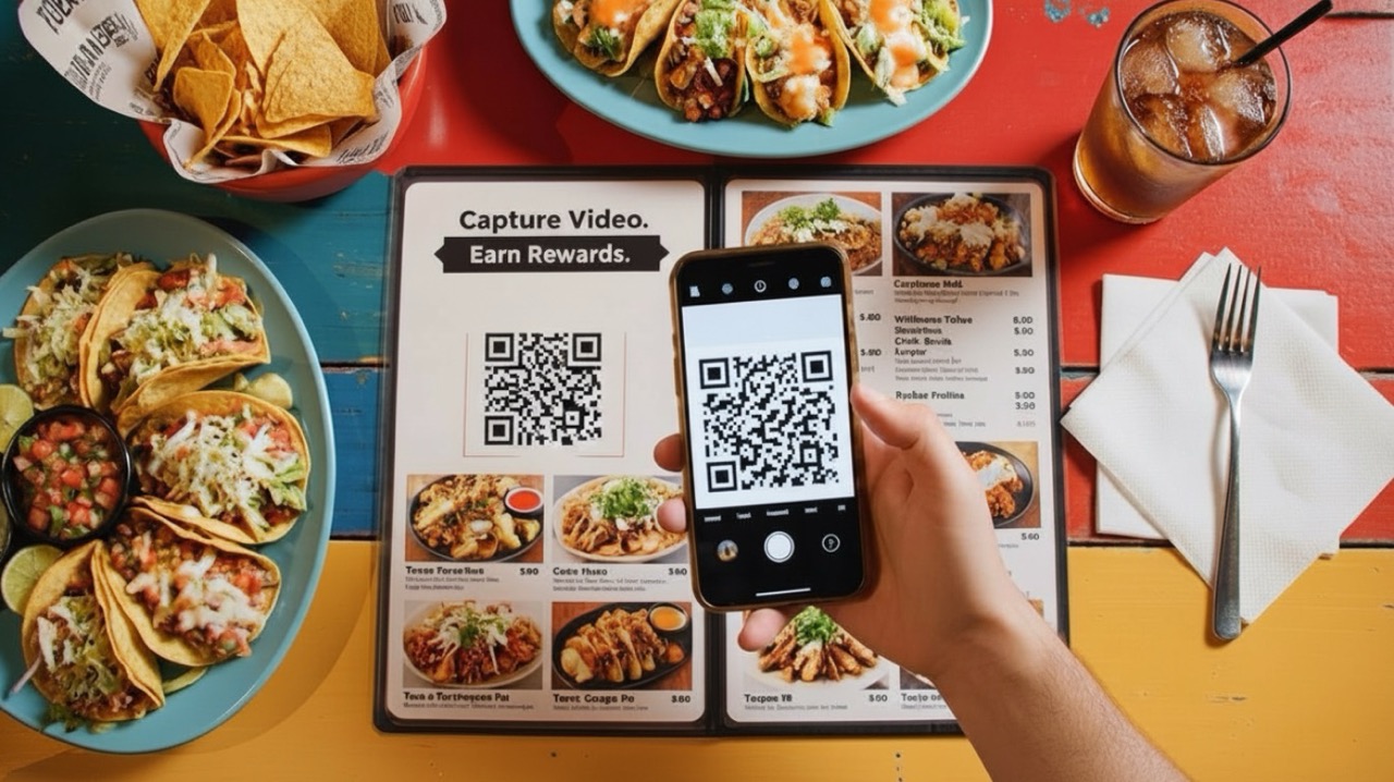 Restaurant menu QR scan