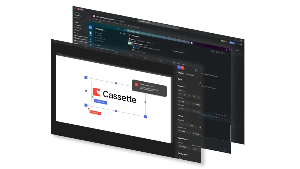 Goodthings embedded creative partner workflow showing design tools and collaboration