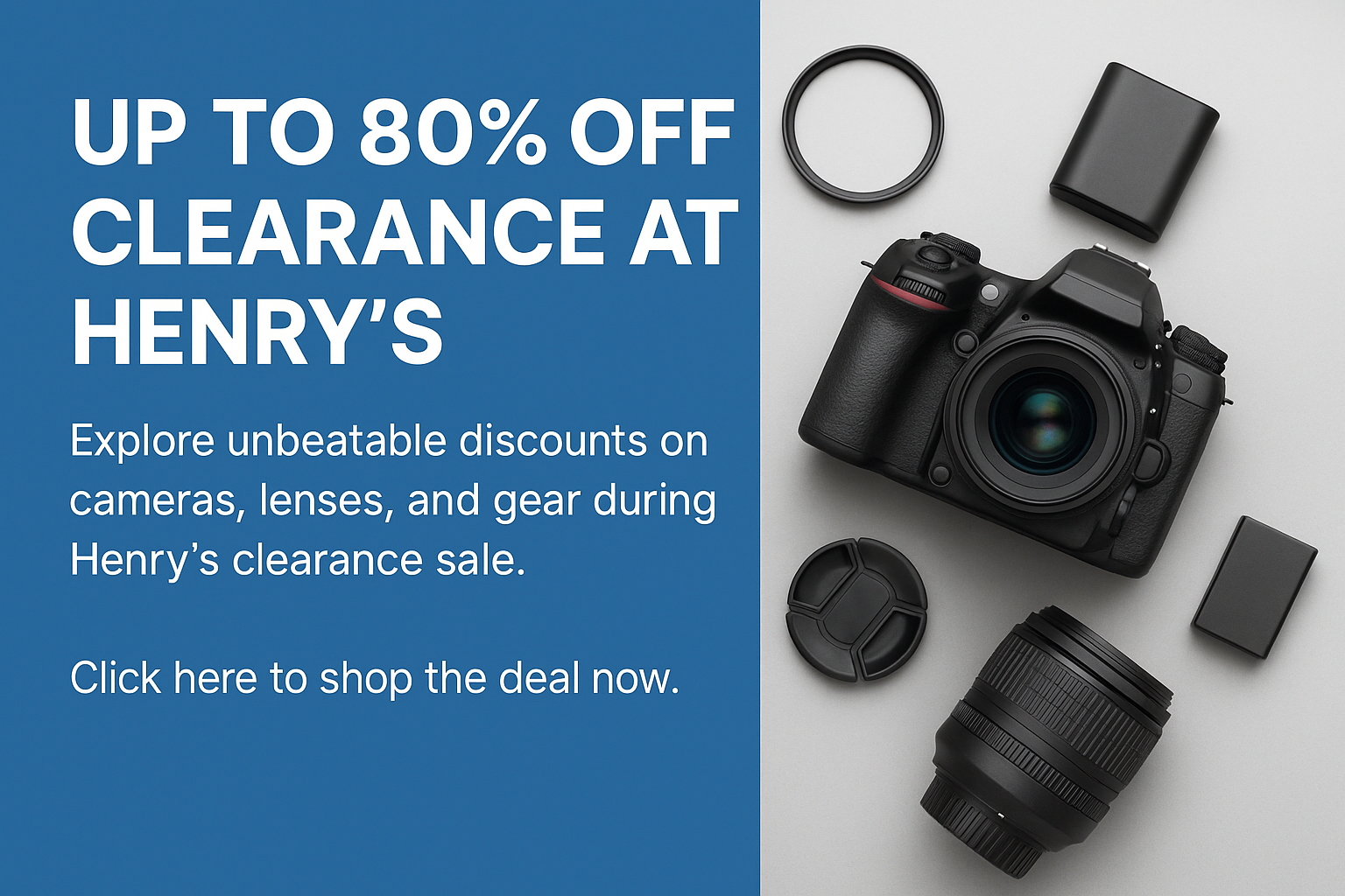 Up to 80% Off Clearance at Henry’s