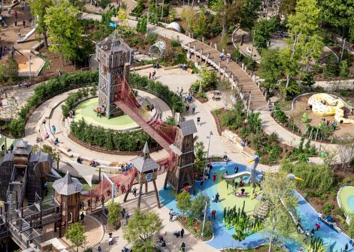 Tulsa Gathering place aerial view