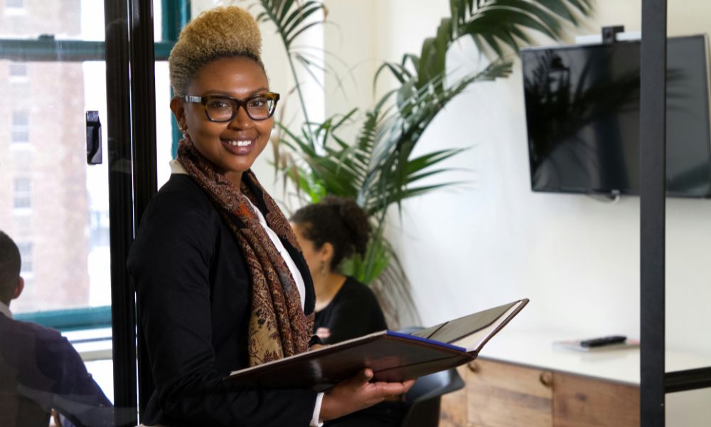 sales development representative in office