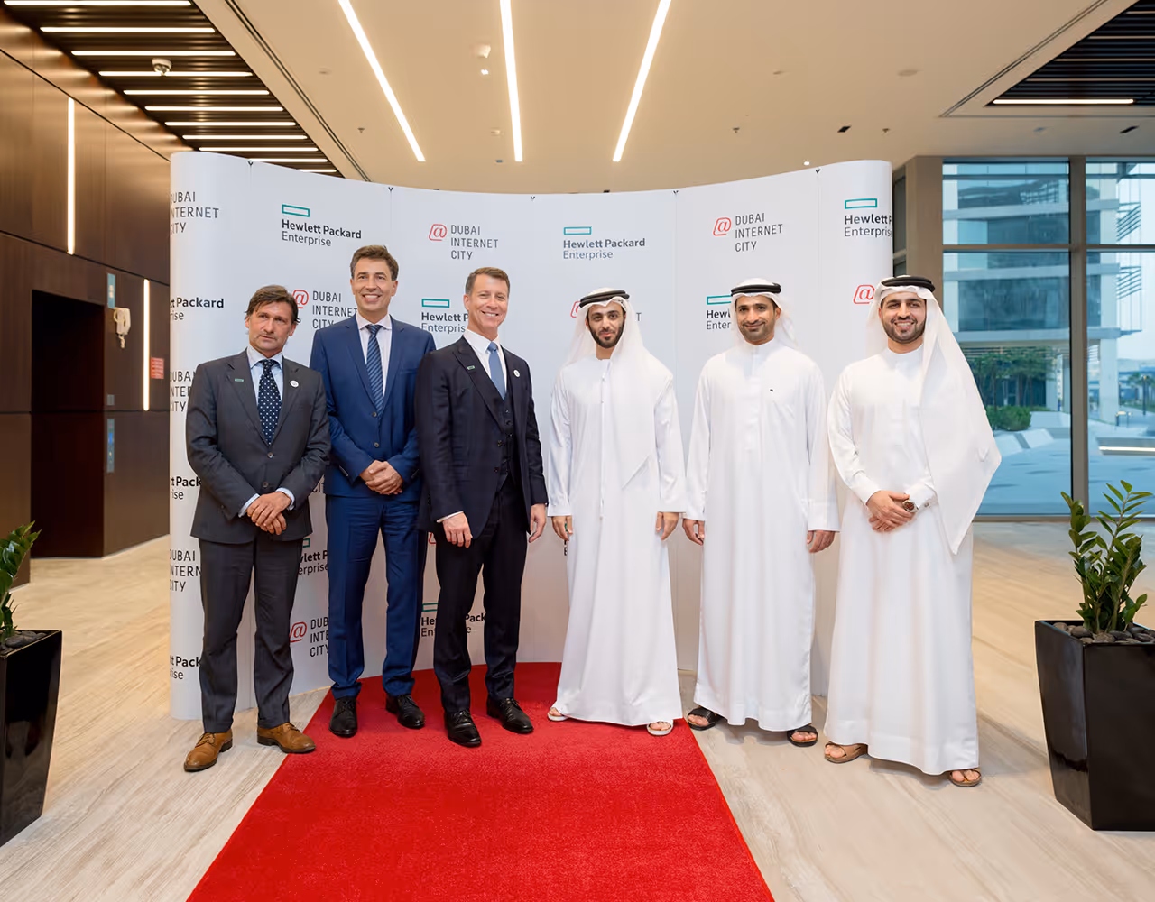 HPE executives at Dubai Internet City business gathering