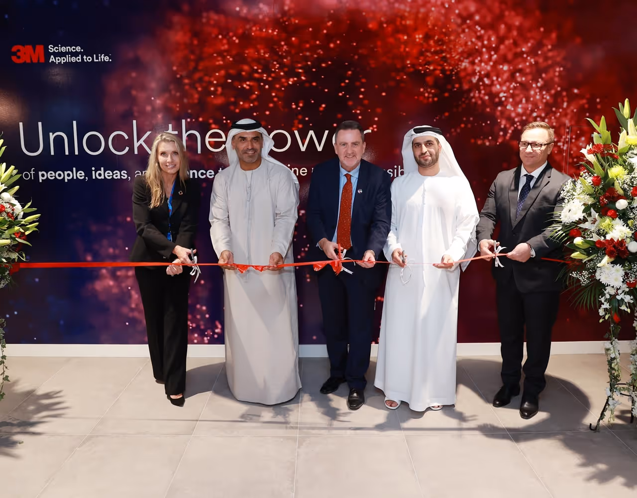 Business leaders at ribbon-cutting event in Dubai Outsource City