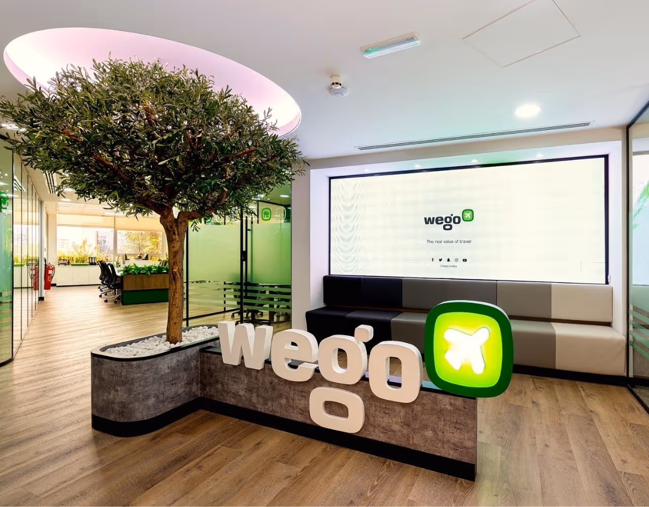 Modern Wego office interior in Dubai Outsource City