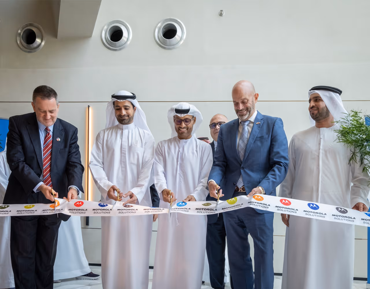 Motorola Solutions ribbon-cutting ceremony at Dubai Outsource City