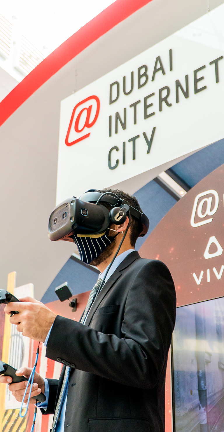 Evening view of Dubai Outsource City from afar GITEX 2020: The Future of Dubai's Tech Sector