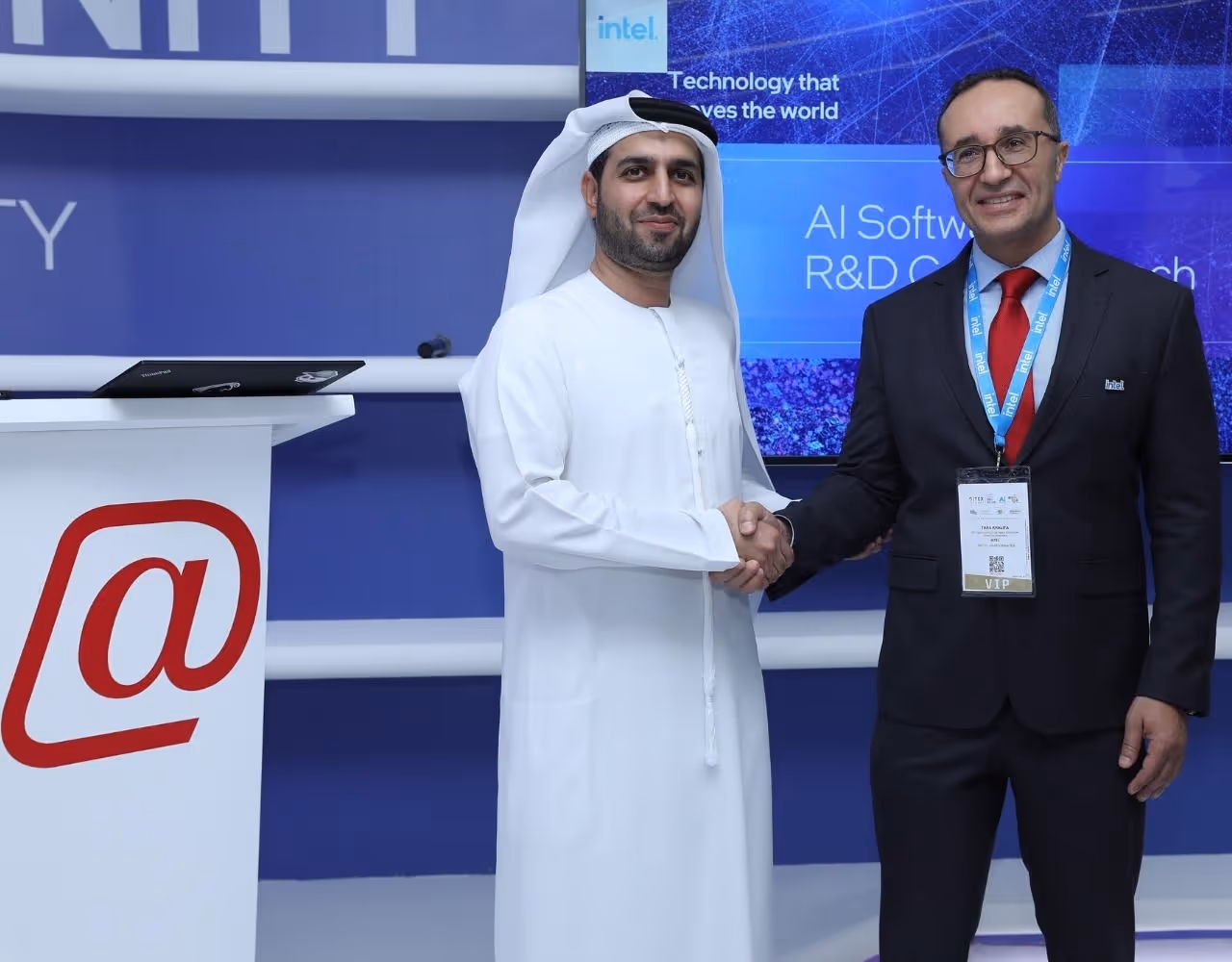 Intel partnership meeting at Dubai Internet City event