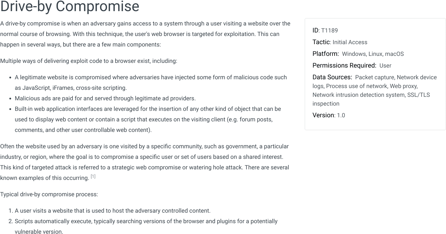 ‍Example of a MITRE ATT&CK technique in practice