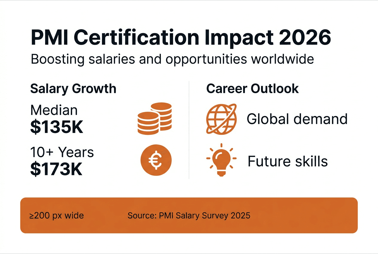 Infographic showing salary and career benefits