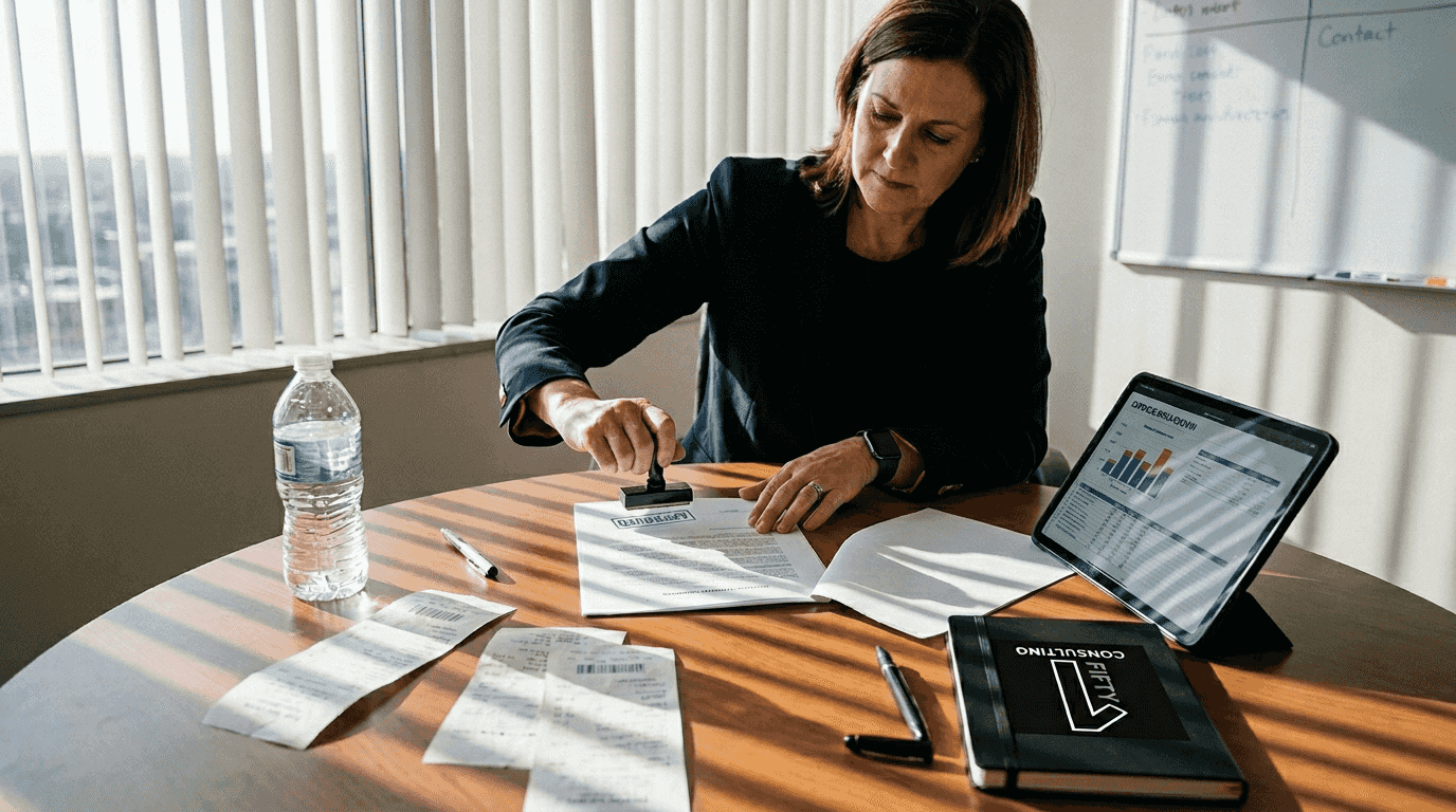 Project sponsor approving project budget documents