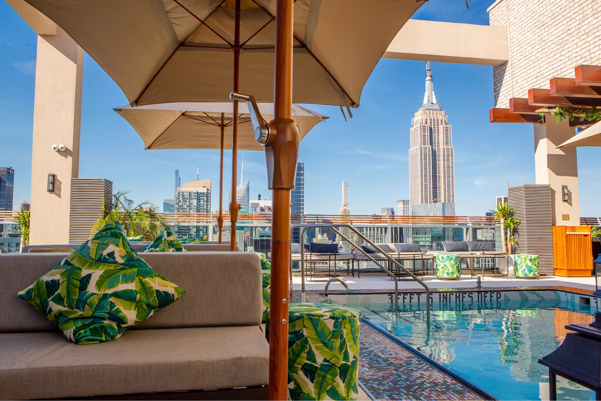 Rooftop pool