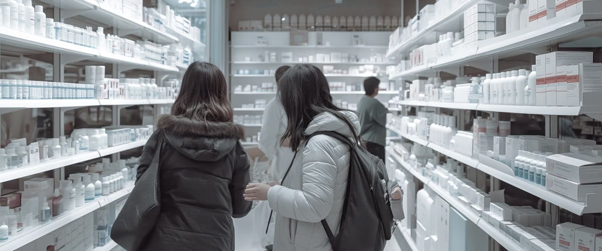 Student Buying Medicine
