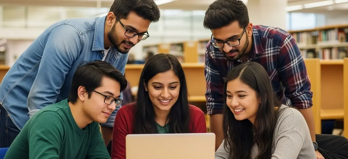 International students comparing OSHC