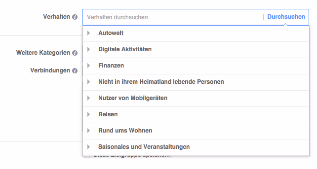 Facebook-Zielgruppe-Targeting-Verhalten