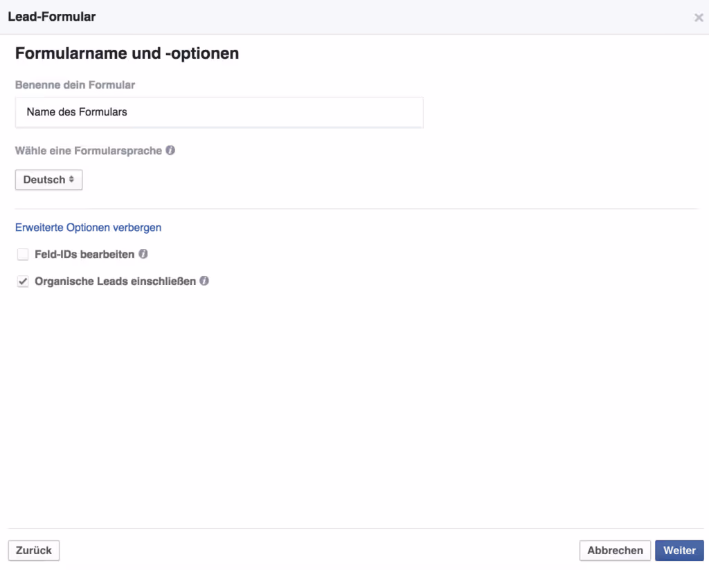 Facebook Lead Ads