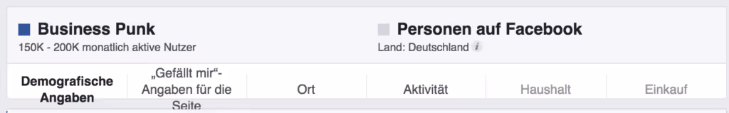 Facebook Audience Insights