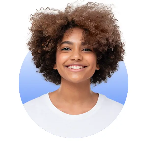 A smiling 19 year old African American volunteer