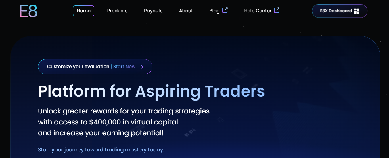 e8 funding - The Simulated Trading Capital 