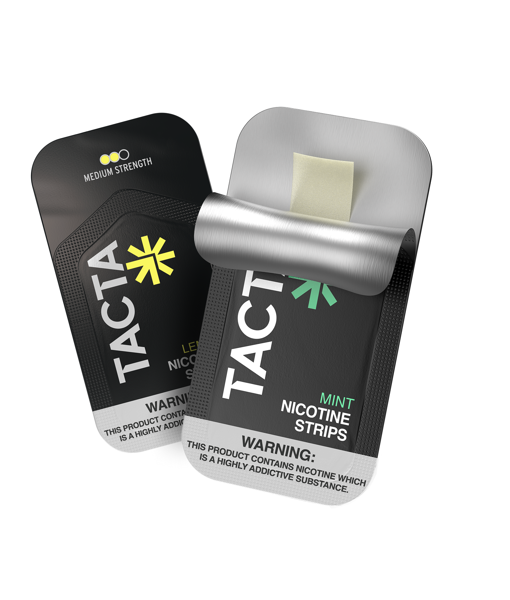 Discreet and dissolvable nicotine strips - TACTA