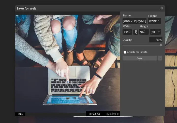 Photopea export window screenshot